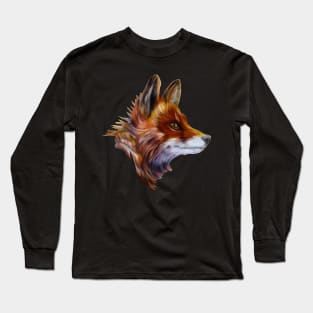 firey hot fox Long Sleeve T-Shirt